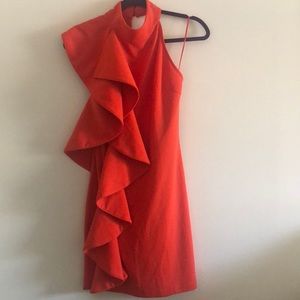 Orange Halter Dress